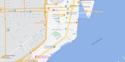 Mapa de Miami Brickell
