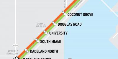 Miami trem mapa
