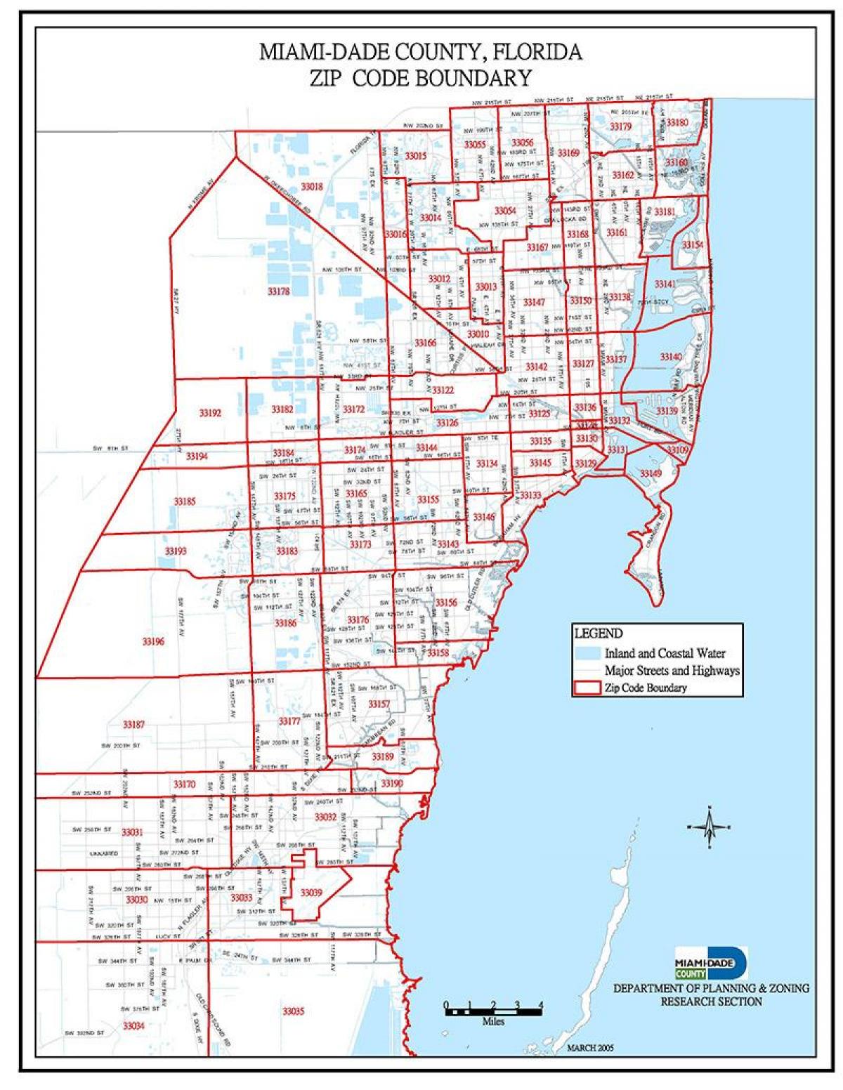 cep mapa de Miami