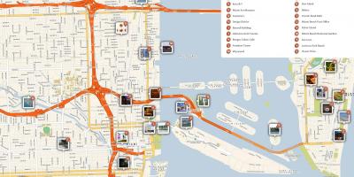Miami atrações turísticas mapa