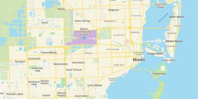 Mapa de Miami, FL